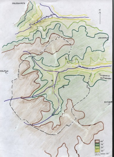 Relief Map of Bramfield